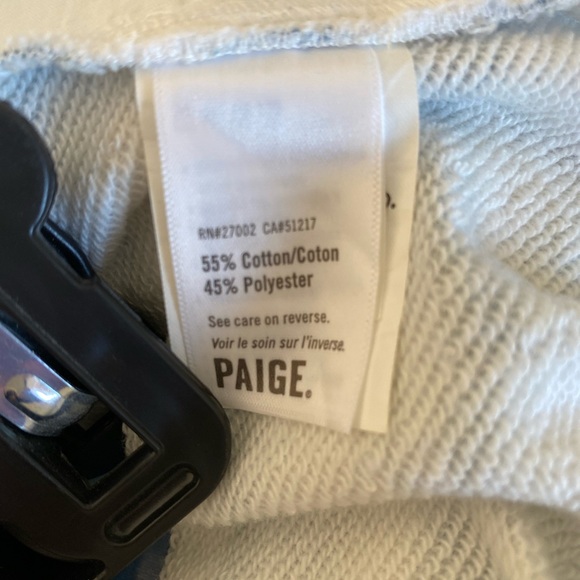 Paige Terry Girly Blue and White Marlie Soft Tie Waist Shorts M - Picture 7 of 8